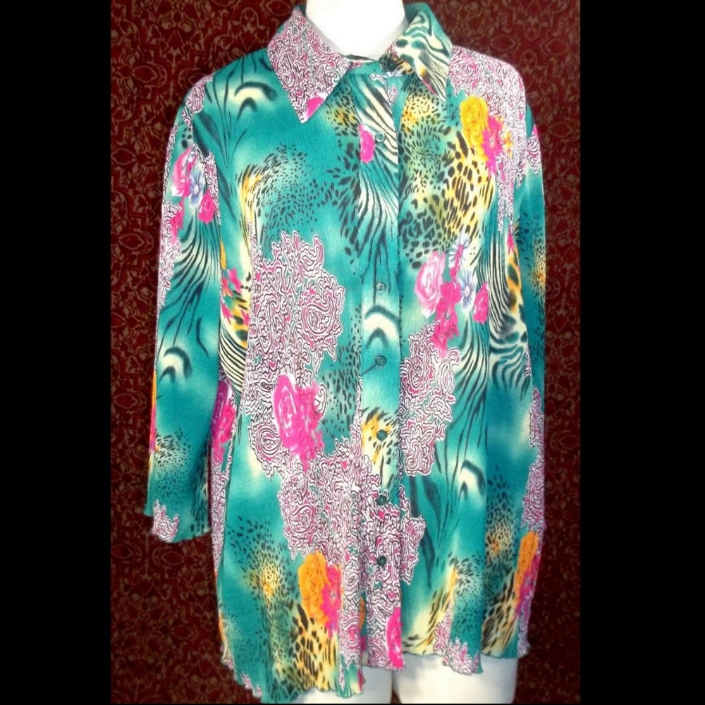 NEW YORK CITY DESIGN CO. 3/4 sleeve blouse 0X
